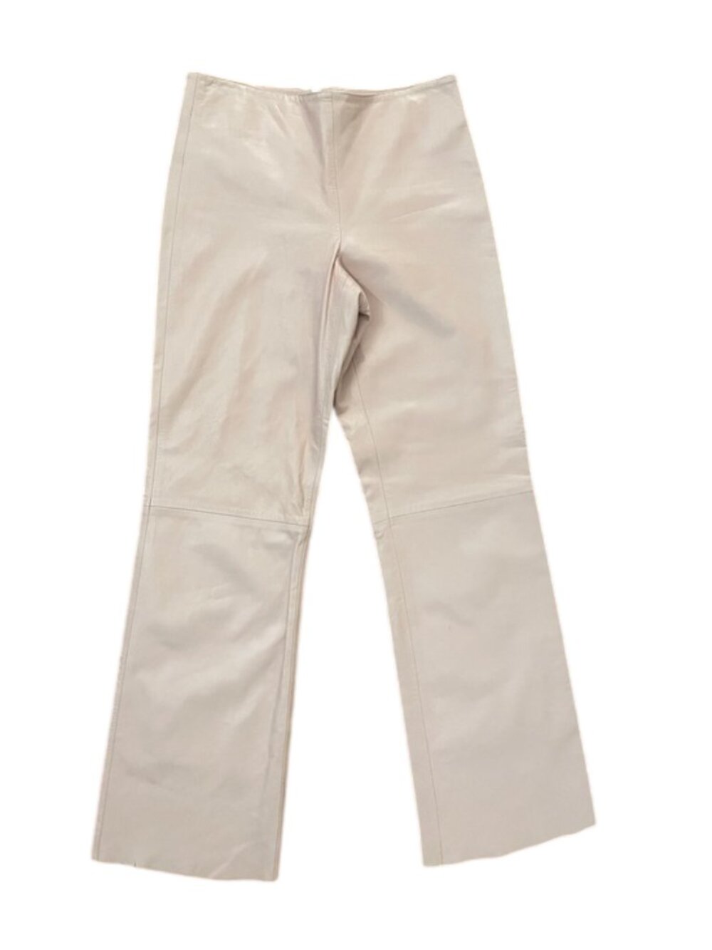 Isabel Vintage Genuine Leather Pants Womens 4 Pink Straight Flare Leg